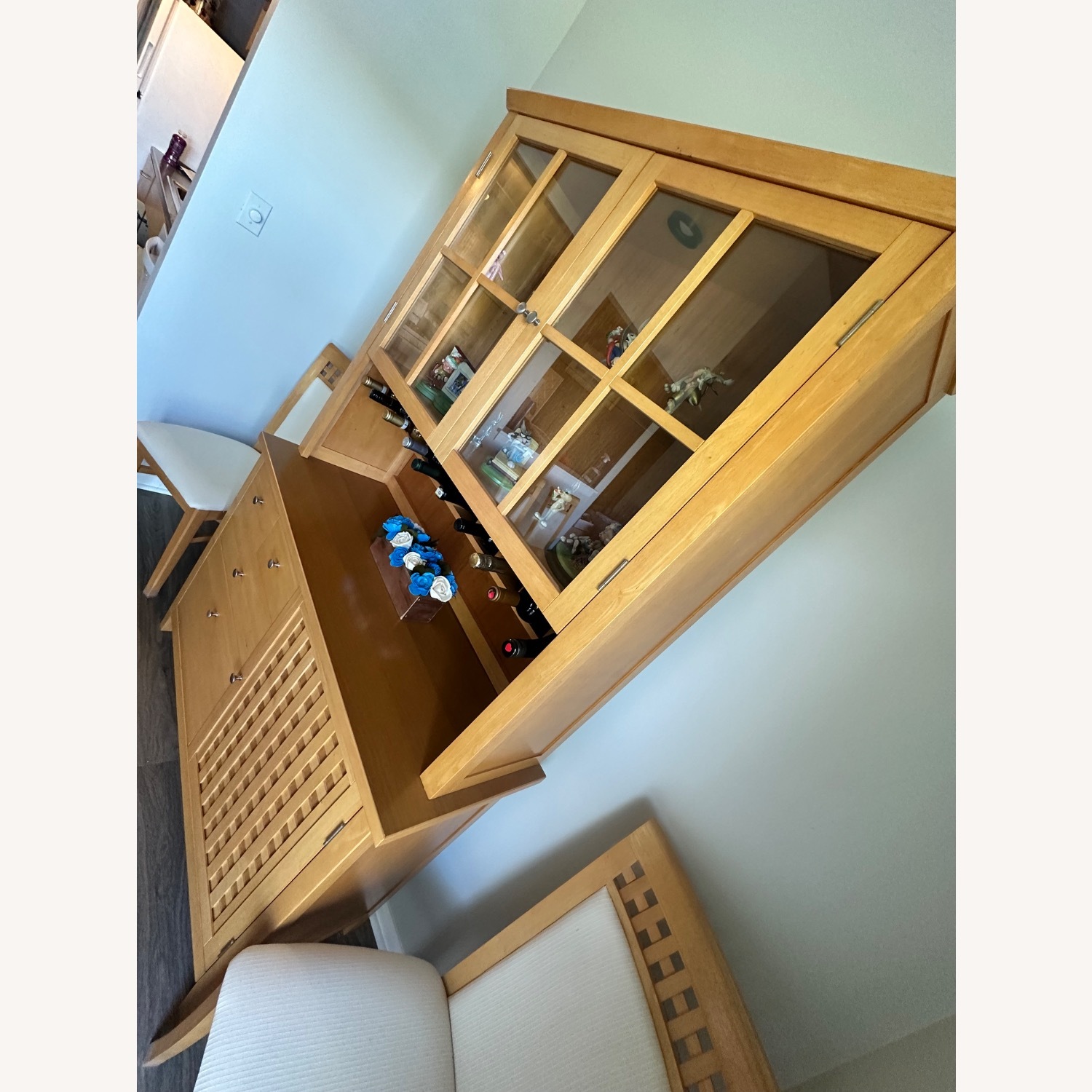 Harlem Wood Dining Hutch & Buffet Wall Unit - image-3