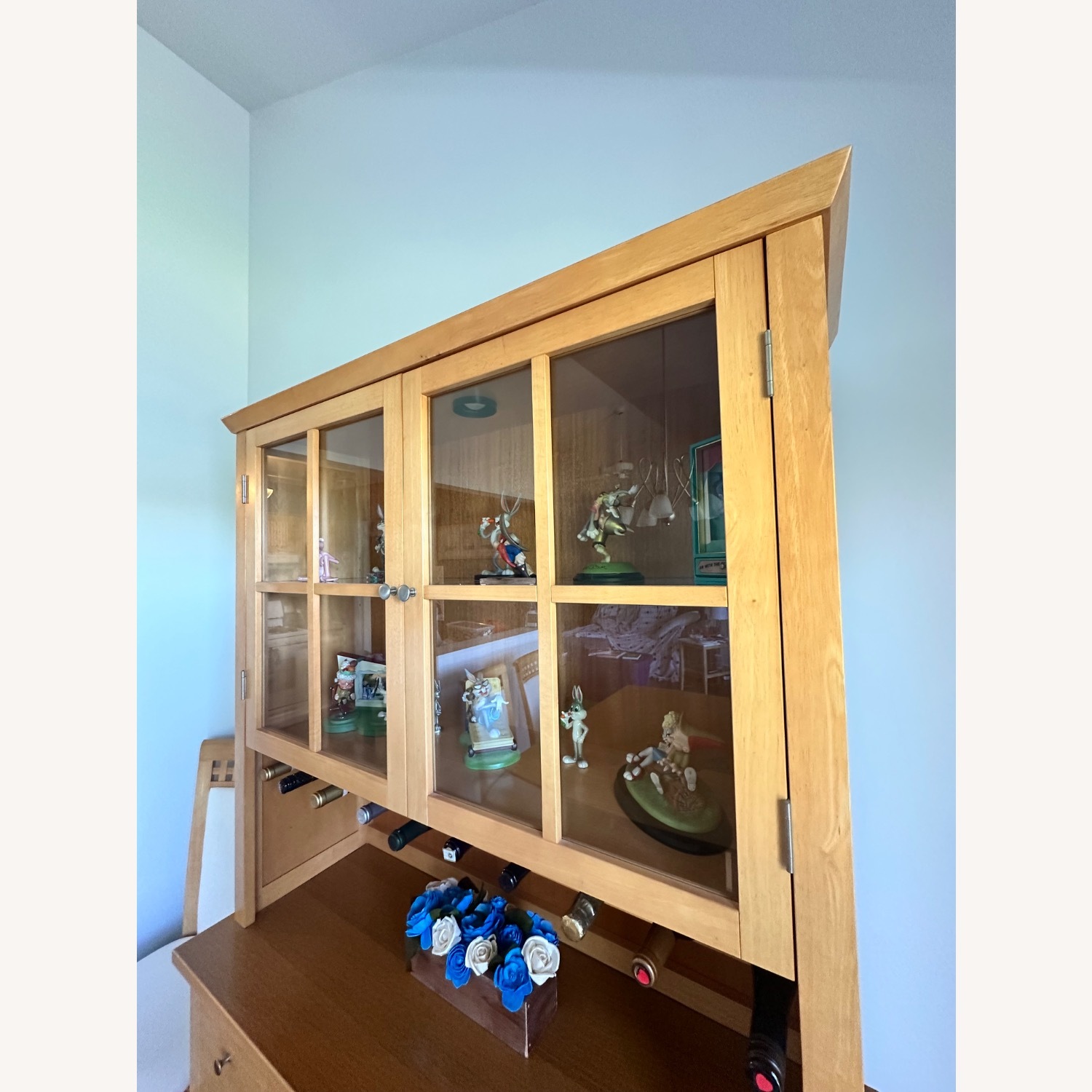 Harlem Wood Dining Hutch & Buffet Wall Unit - image-2