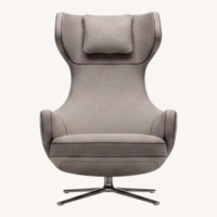 Vitra Grand Repo Light Gray Fabric Recliner