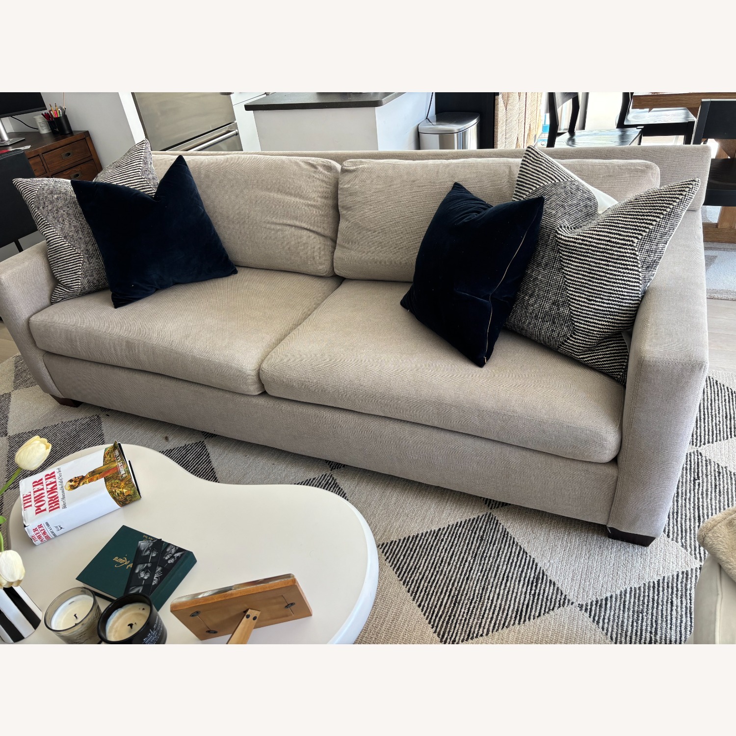 Pottery Barn Natural York Square Arm Sofa - image-2