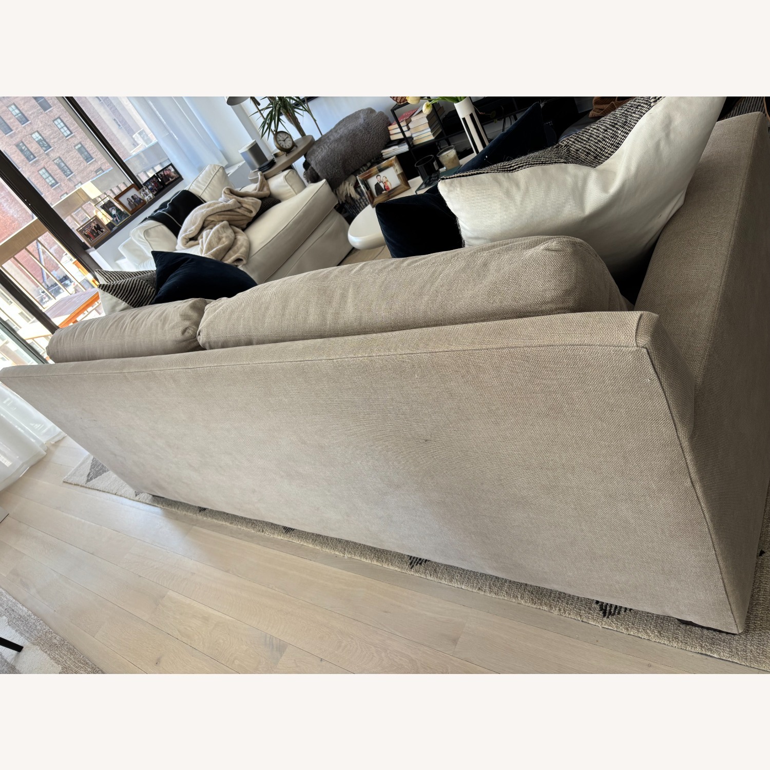 Pottery Barn Natural York Square Arm Sofa - image-4