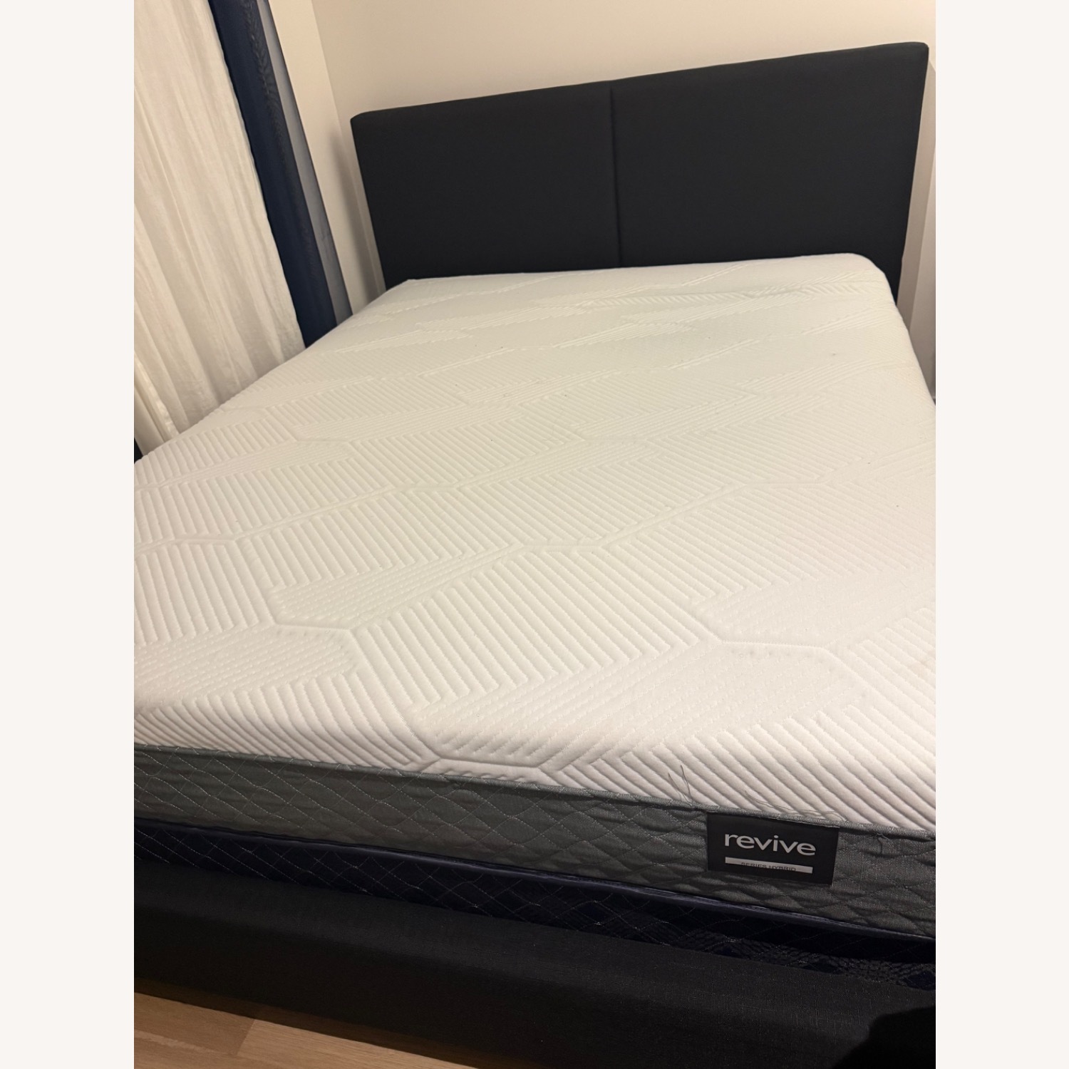 Living Spaces Bed + Boxspring - image-2