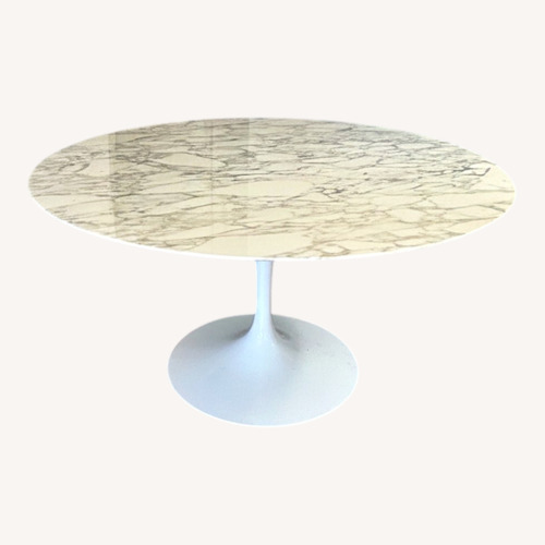 Used Knoll Saarinen White Marble Dining Table for sale on AptDeco