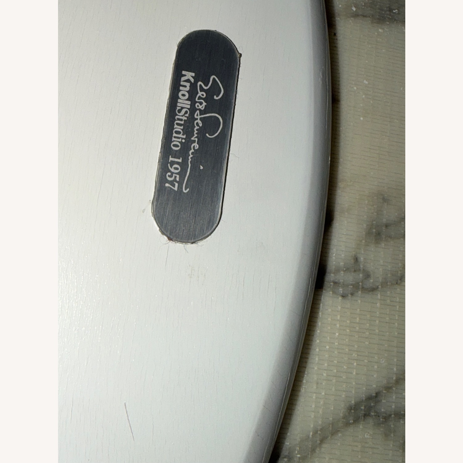 Knoll Saarinen White Marble Dining Table - image-7