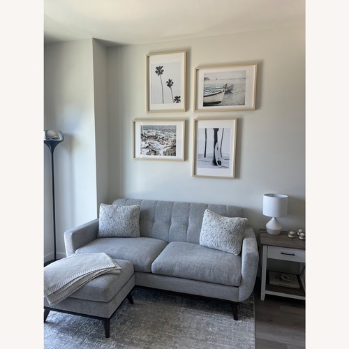 Used Light Gray Fabric 2 Seater Sofa for sale on AptDeco