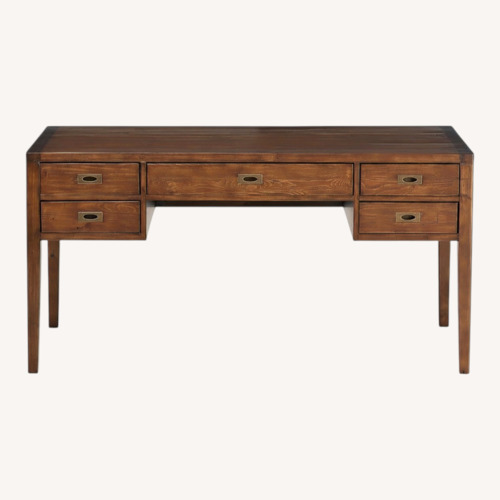Used Crate & Barrel Morris Dark Brown Desk for sale on AptDeco