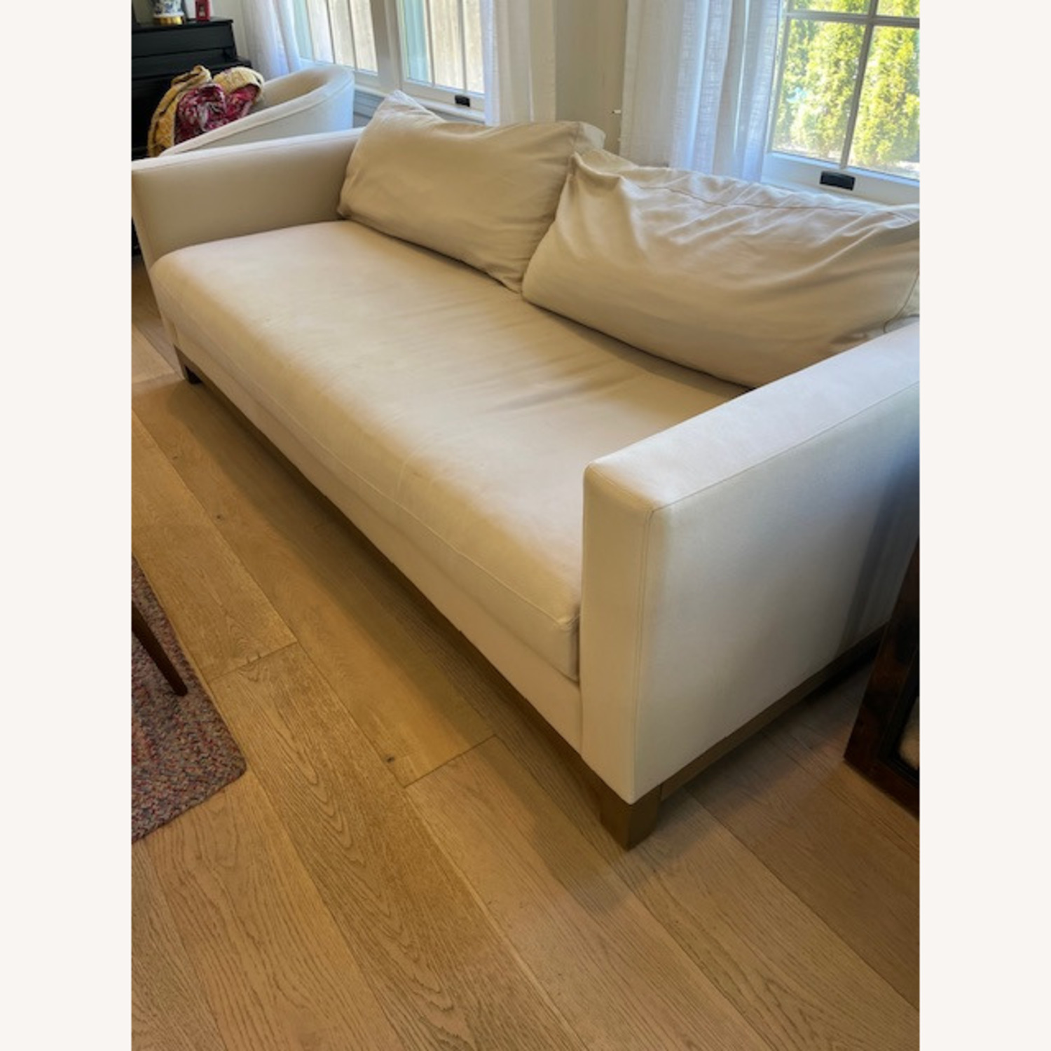 Pottery Barn Jake Seadrift Warm White Performance Fabric Sofa - image-3