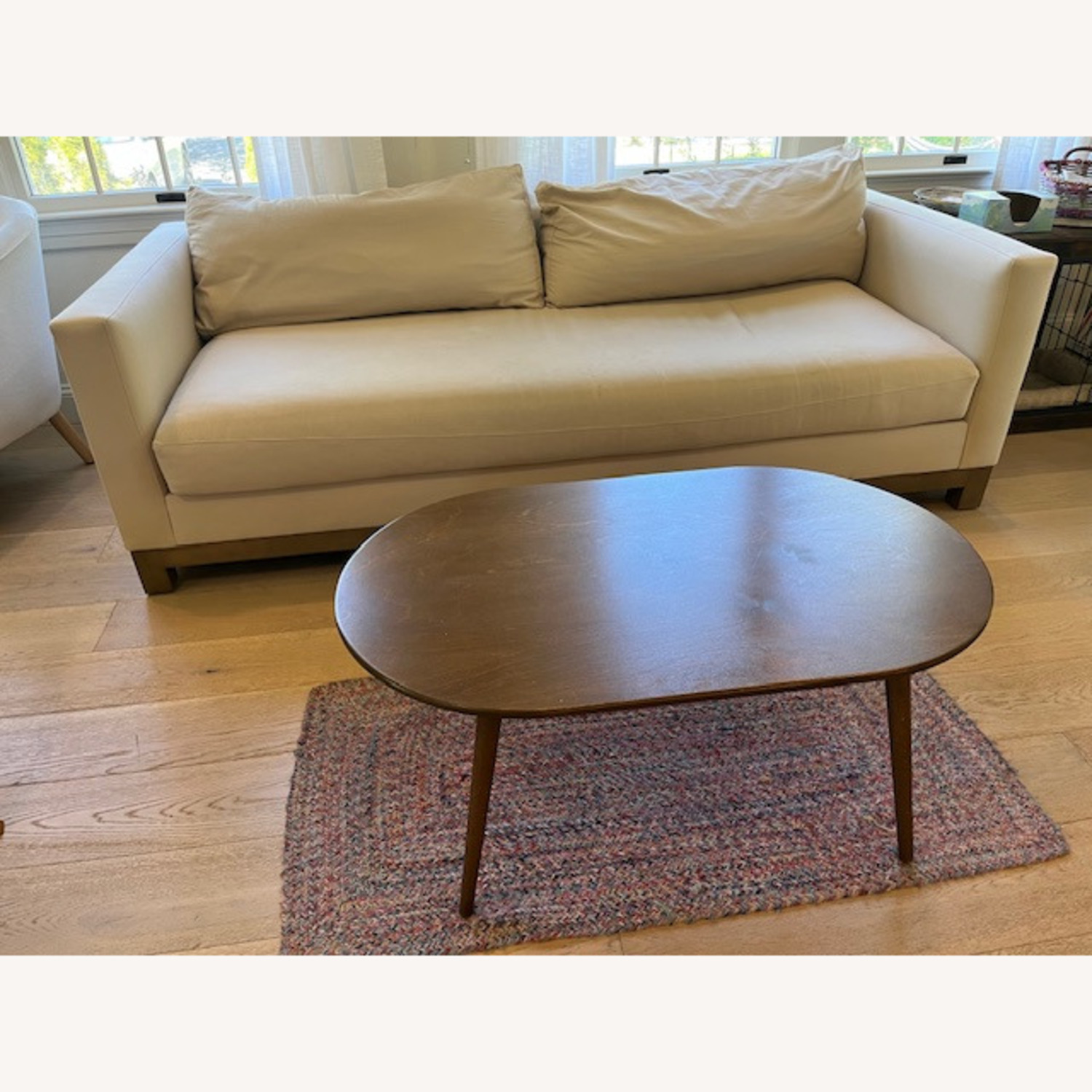 Pottery Barn Jake Seadrift Warm White Performance Fabric Sofa - image-2