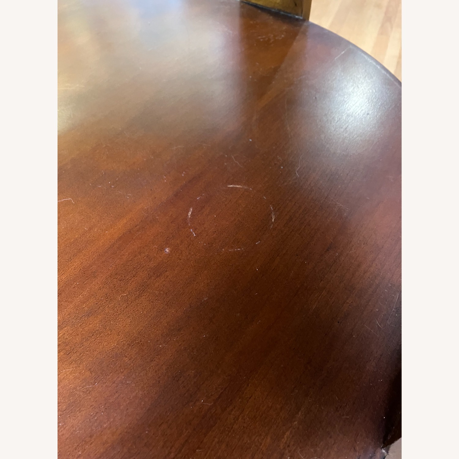 Ethan Allen Regency Mahogany Drum Side Table - image-3