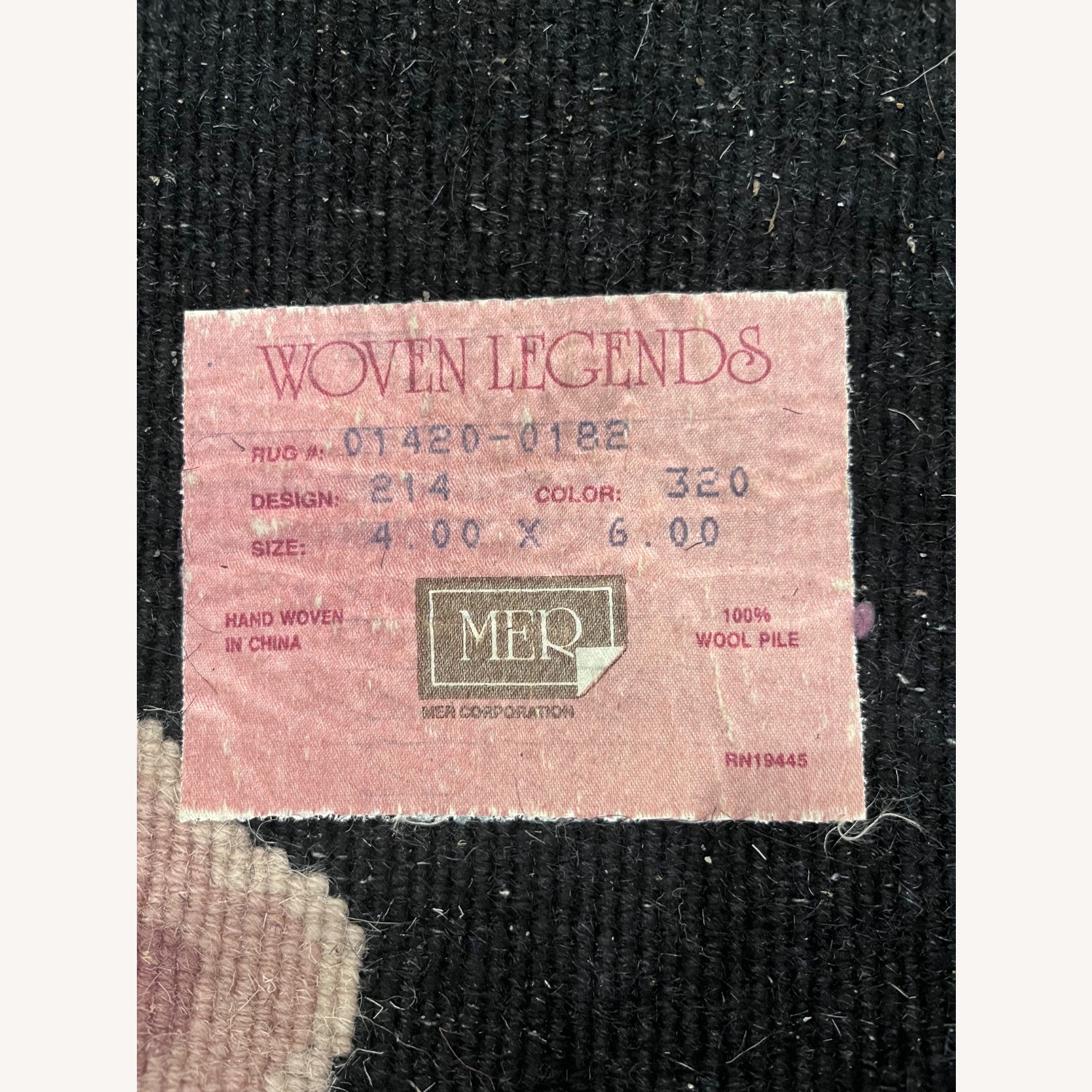 Handmade, Hand- knotted Vintage Rug - image-3