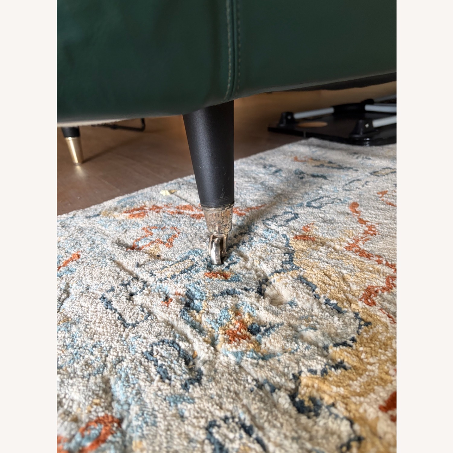 B&B Italia Artema Green Leather 3+ Seater Sofa - image-1