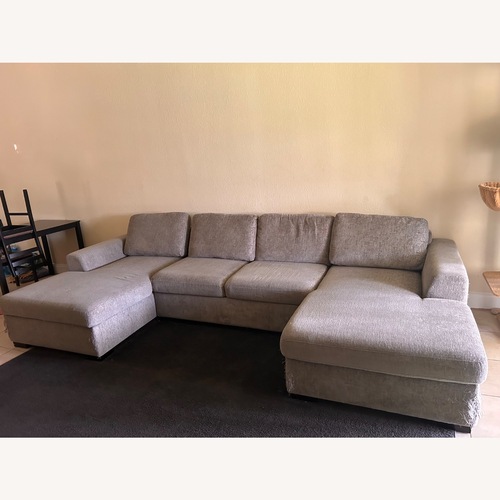 Used Light Gray Fabric Chaise Lounge for sale on AptDeco