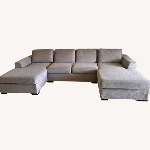 Used Light Gray Fabric Chaise Lounge for sale on AptDeco