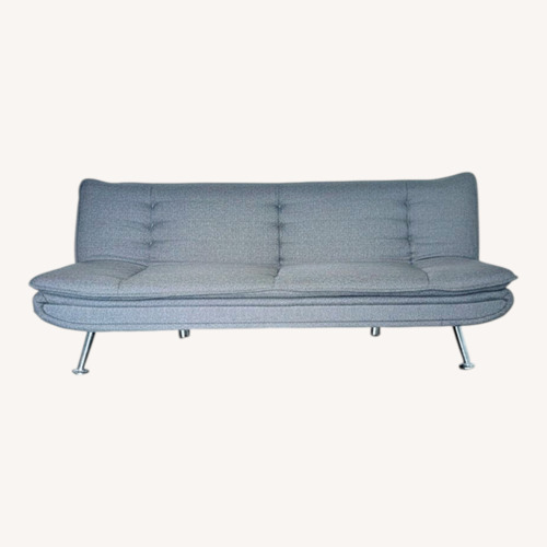 Used Fotosok Light Gray Linen Futon for sale on AptDeco