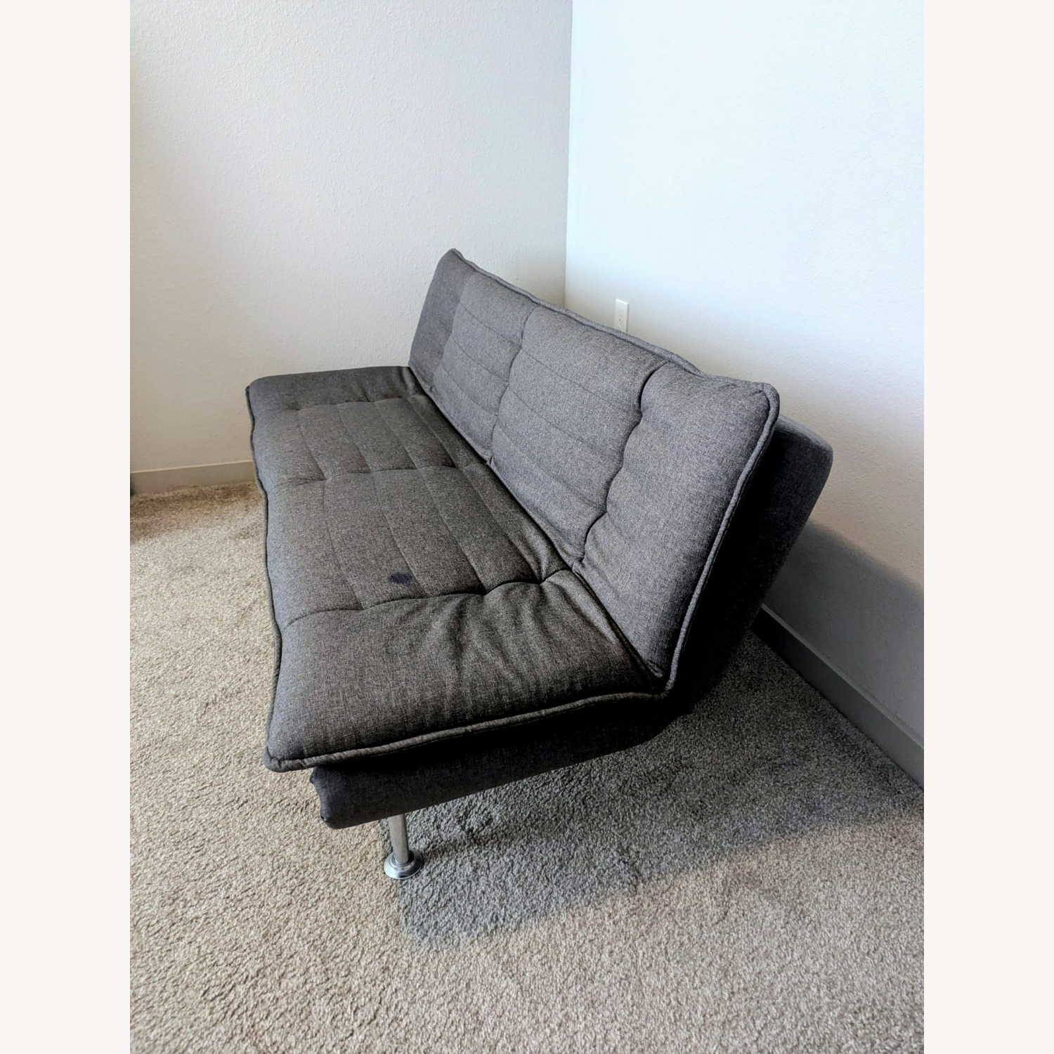 Fotosok Light Gray Linen Futon - image-3