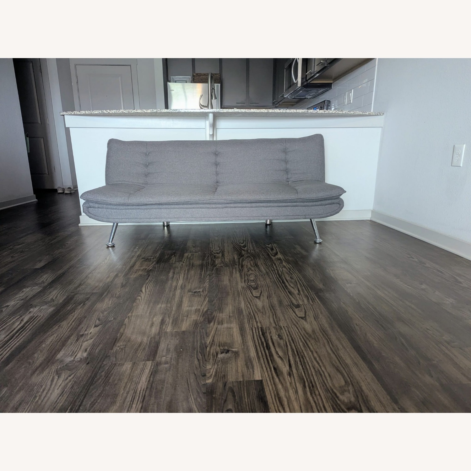 Fotosok Light Gray Linen Futon - image-2