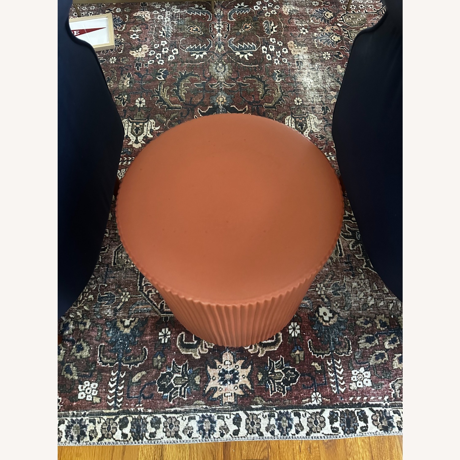 West Elm Ceramic Fluted Side Table - image-3