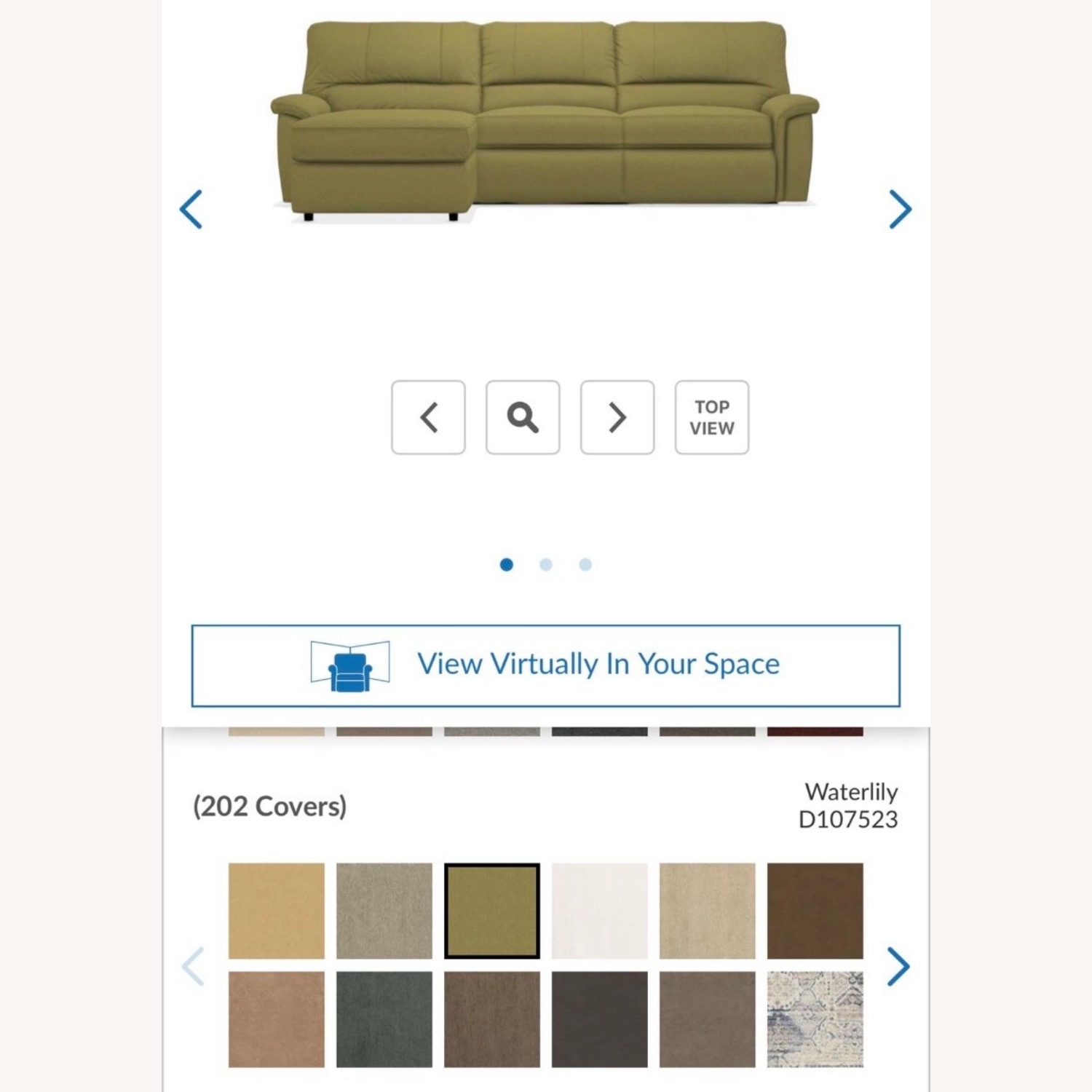 Aspen Sectional Green Fabric 2 Piece Sectional - image-3