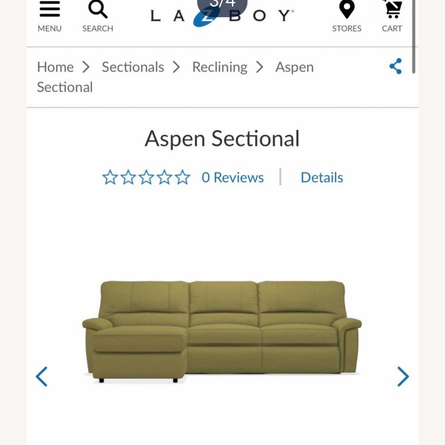 Aspen Sectional Green Fabric 2 Piece Sectional - image-4