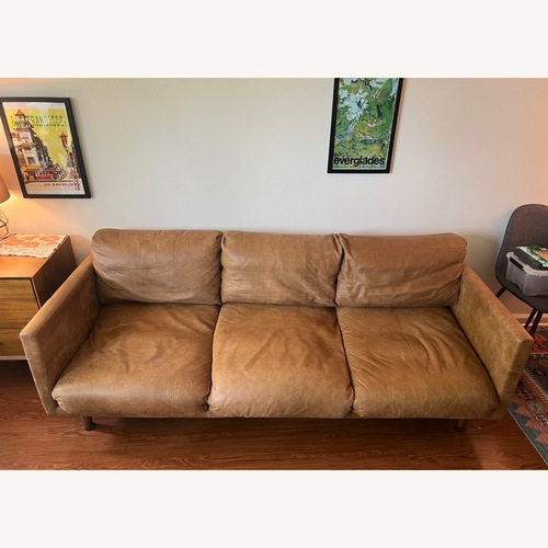 Used Article Nirvana 81" Leather Sofa - Dakota Tan for sale on AptDeco
