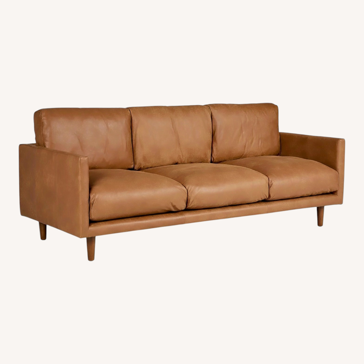 Article Nirvana 81" Leather Sofa - Dakota Tan - image-0