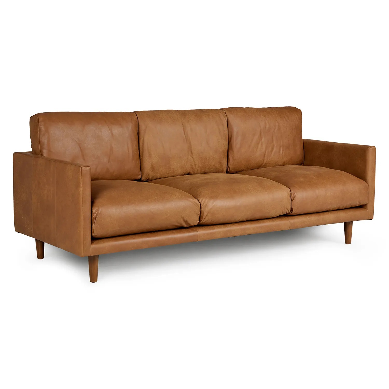 Article Nirvana 81" Leather Sofa - Dakota Tan - image-11