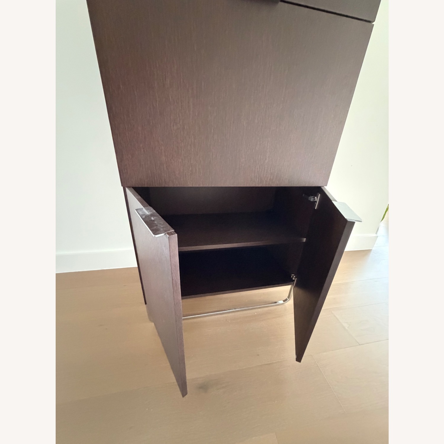 Ligne Roset Dark Brown Wood Bar Cart - image-6