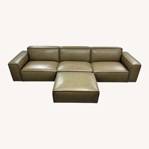 Used Castlery Jonathan Sofa with Ottoman - Warm Taupe for sale on AptDeco