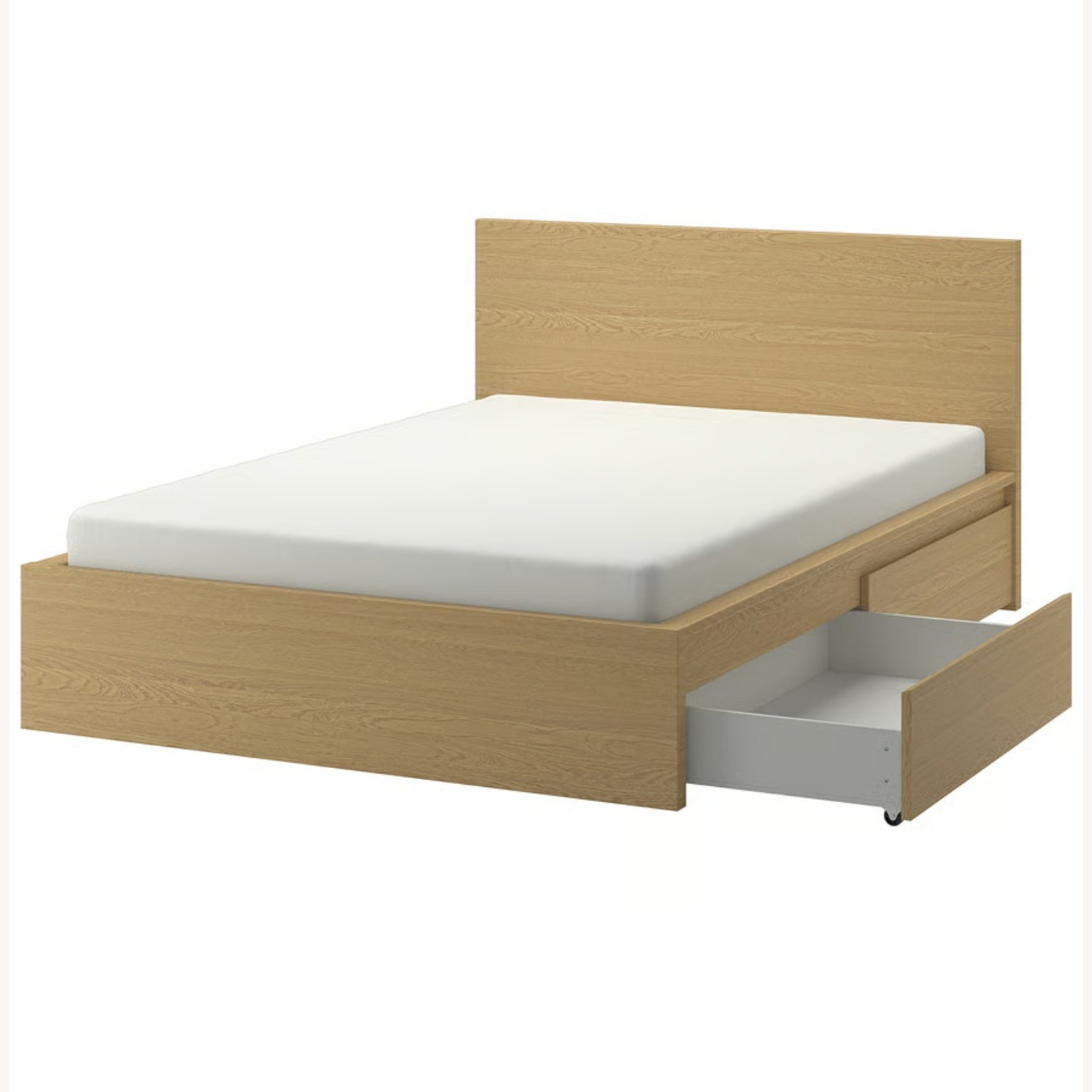 IKEA Malm Queen Bed with Slats and  2 Drawers - image-2
