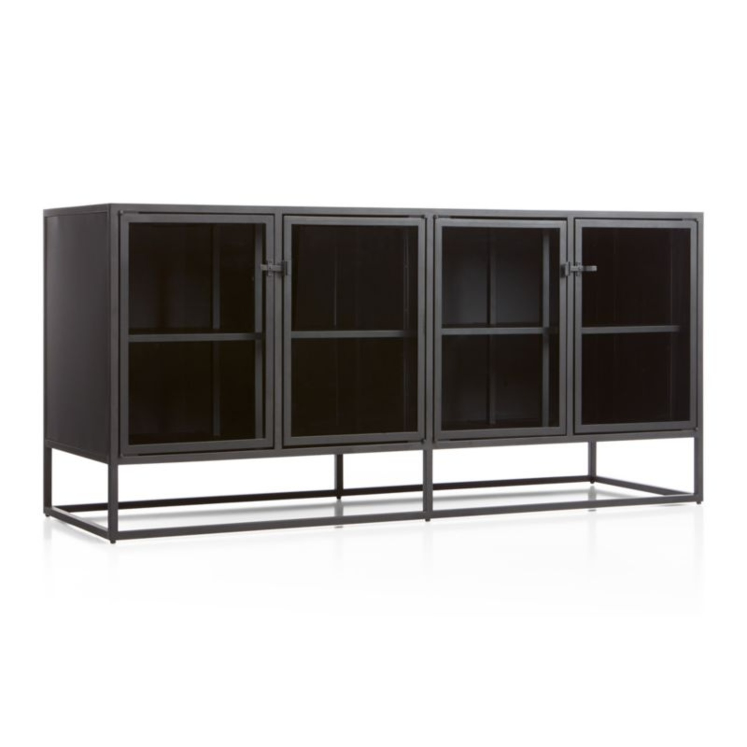 Crate & Barrel Black Stainless Steel Sideboard - image-7