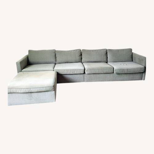 Used West Elm Light Gray Fabric 3+ Piece Sectional for sale on AptDeco