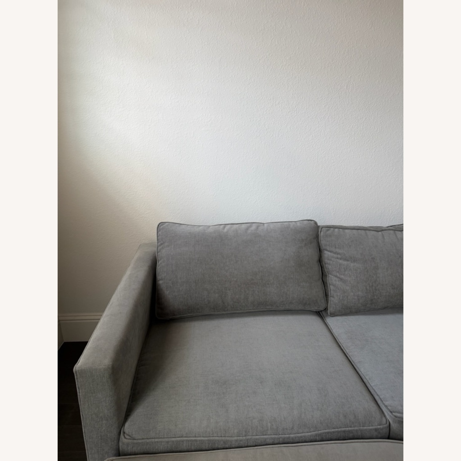 West Elm Light Gray Fabric 3+ Piece Sectional - image-6