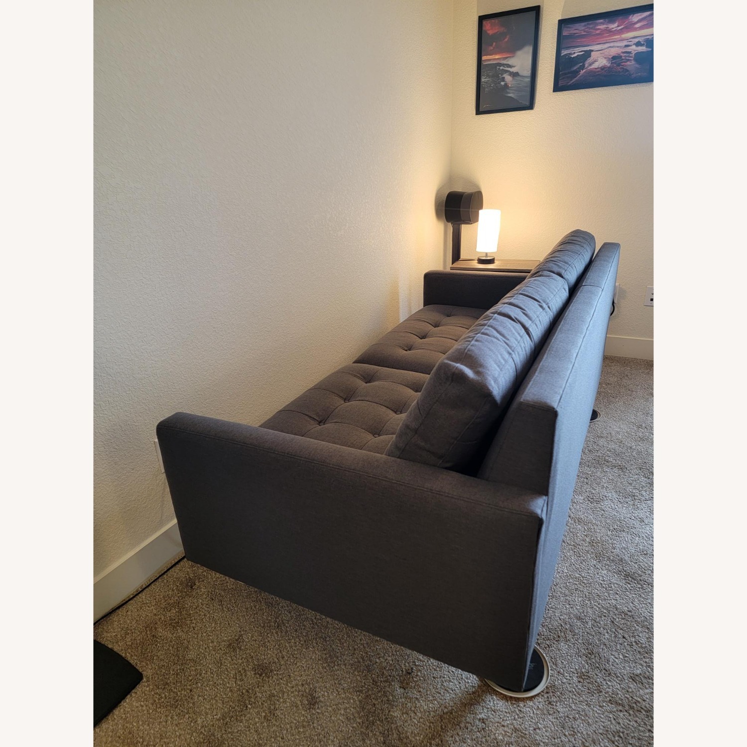Crate & Barrel Petrie Mid Century Sofa - image-3