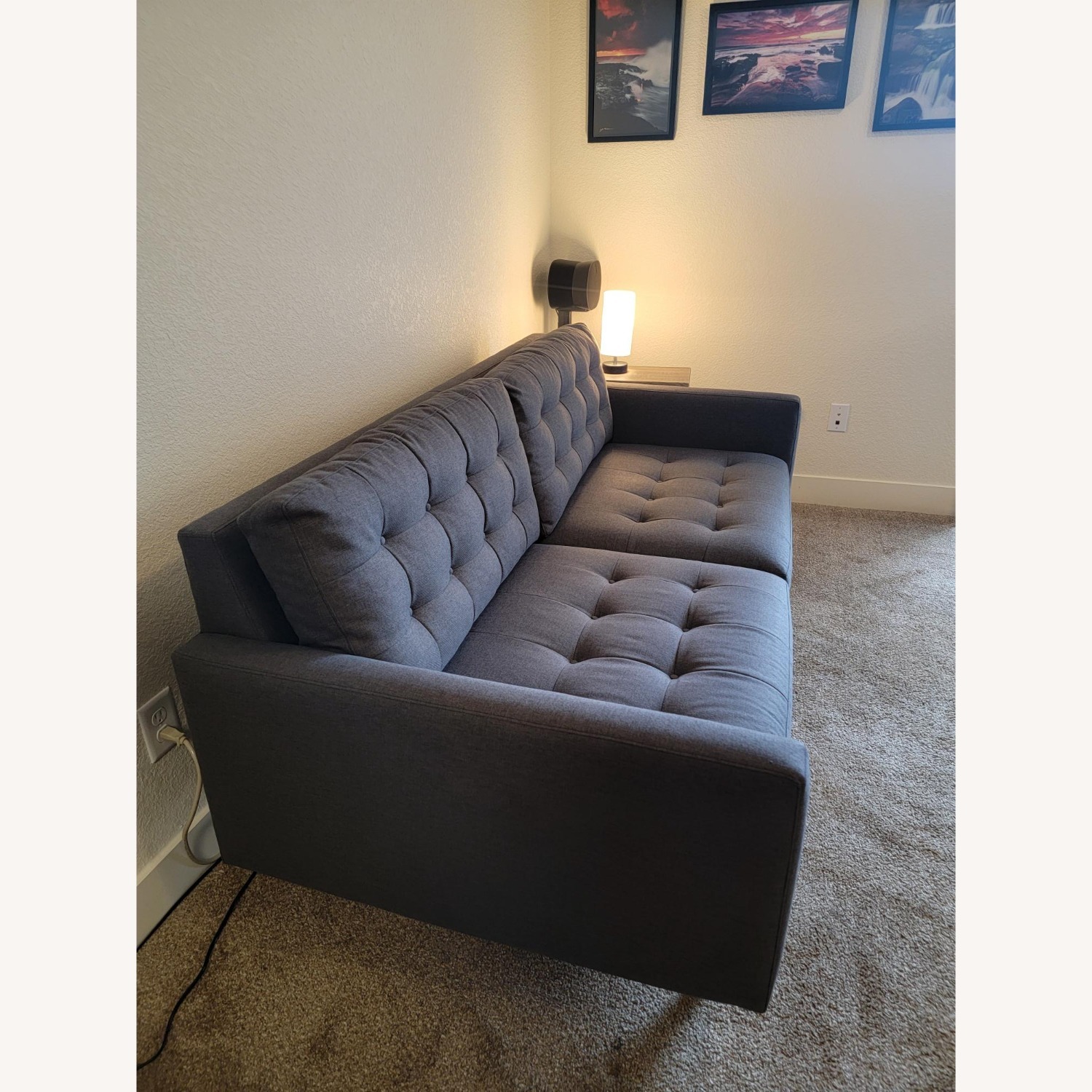 Crate & Barrel Petrie Mid Century Sofa - image-4
