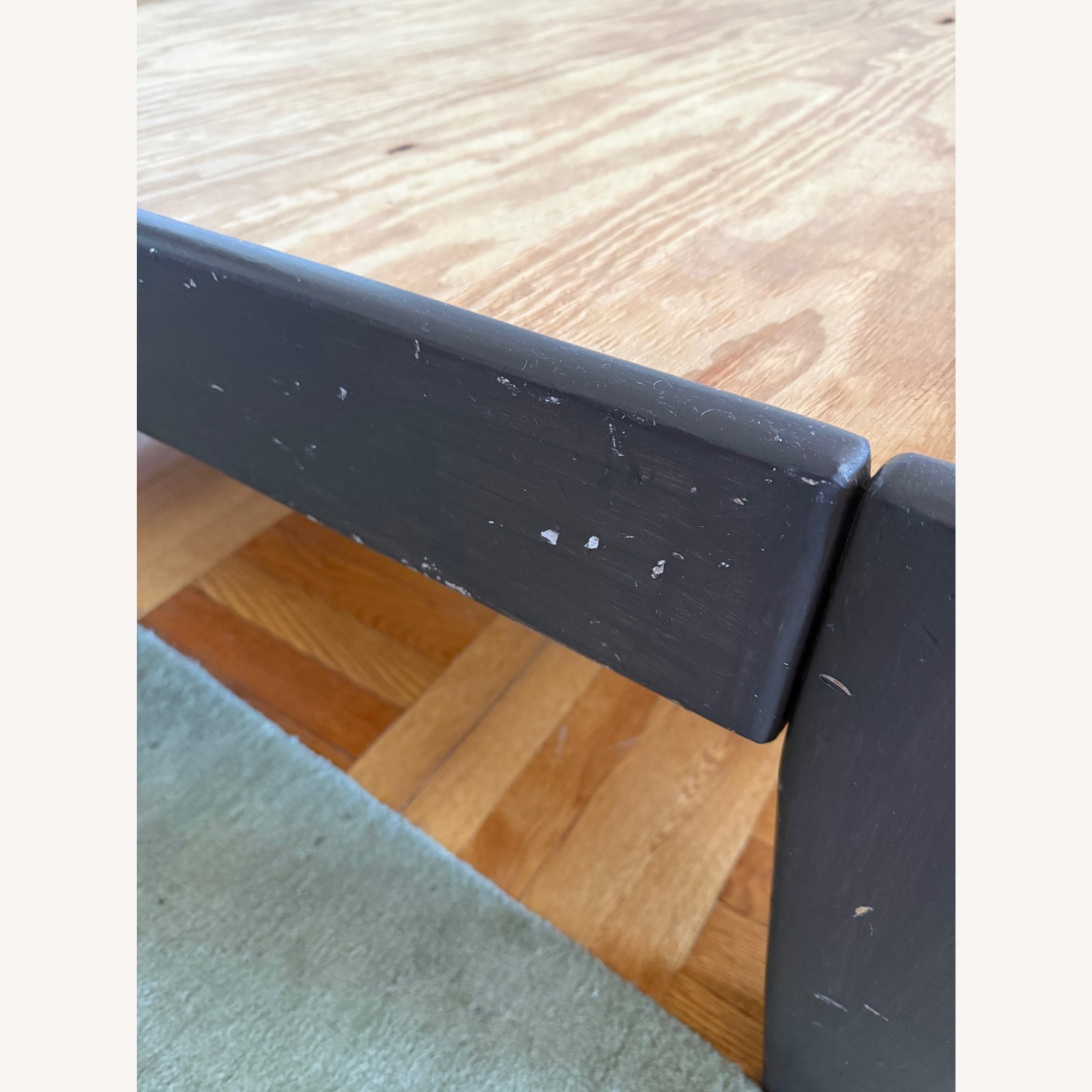 Dark Brown Wood Full Bed - image-5