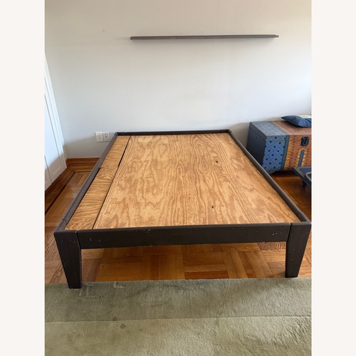 Used Dark Brown Wood Full Bed for sale on AptDeco