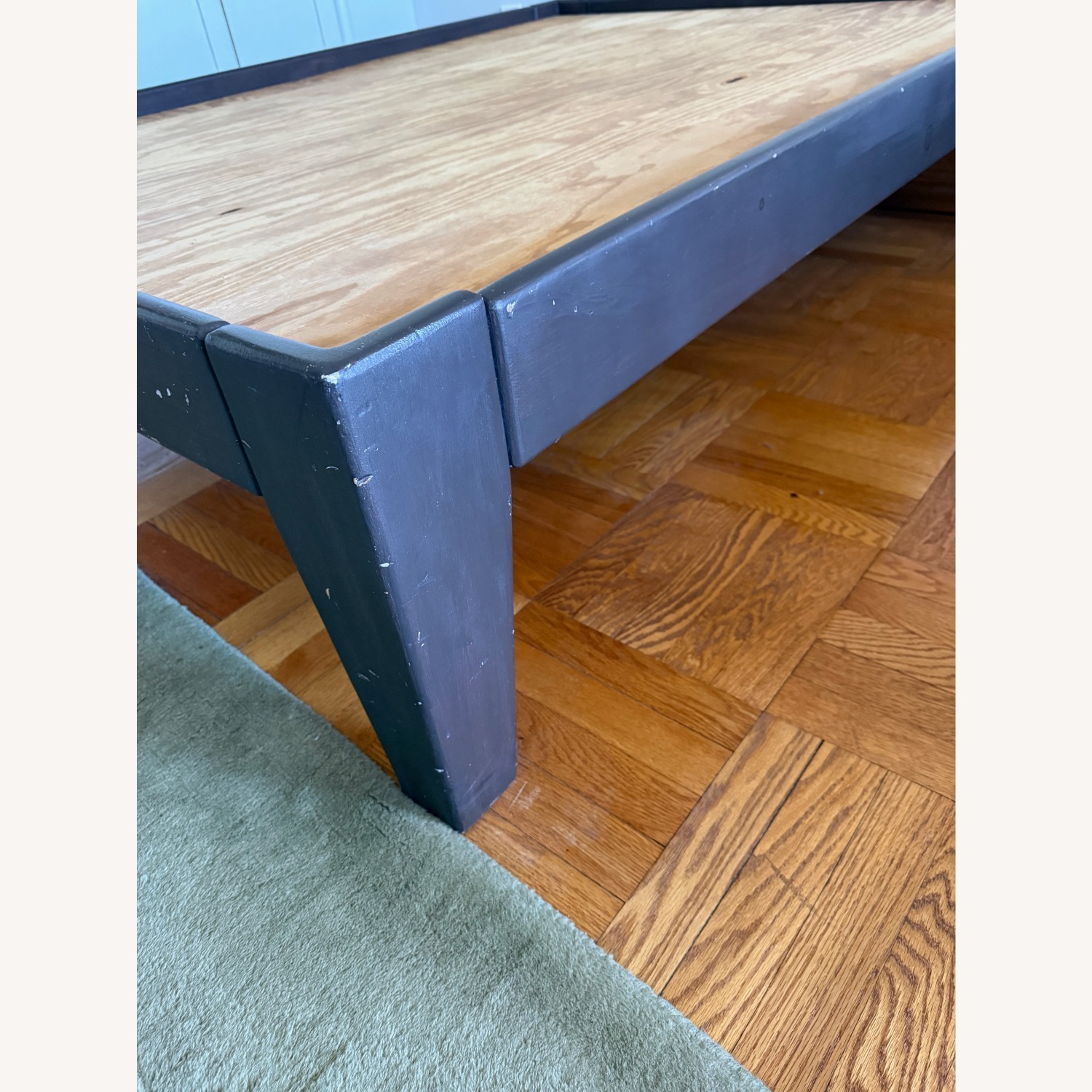 Dark Brown Wood Full Bed - image-3