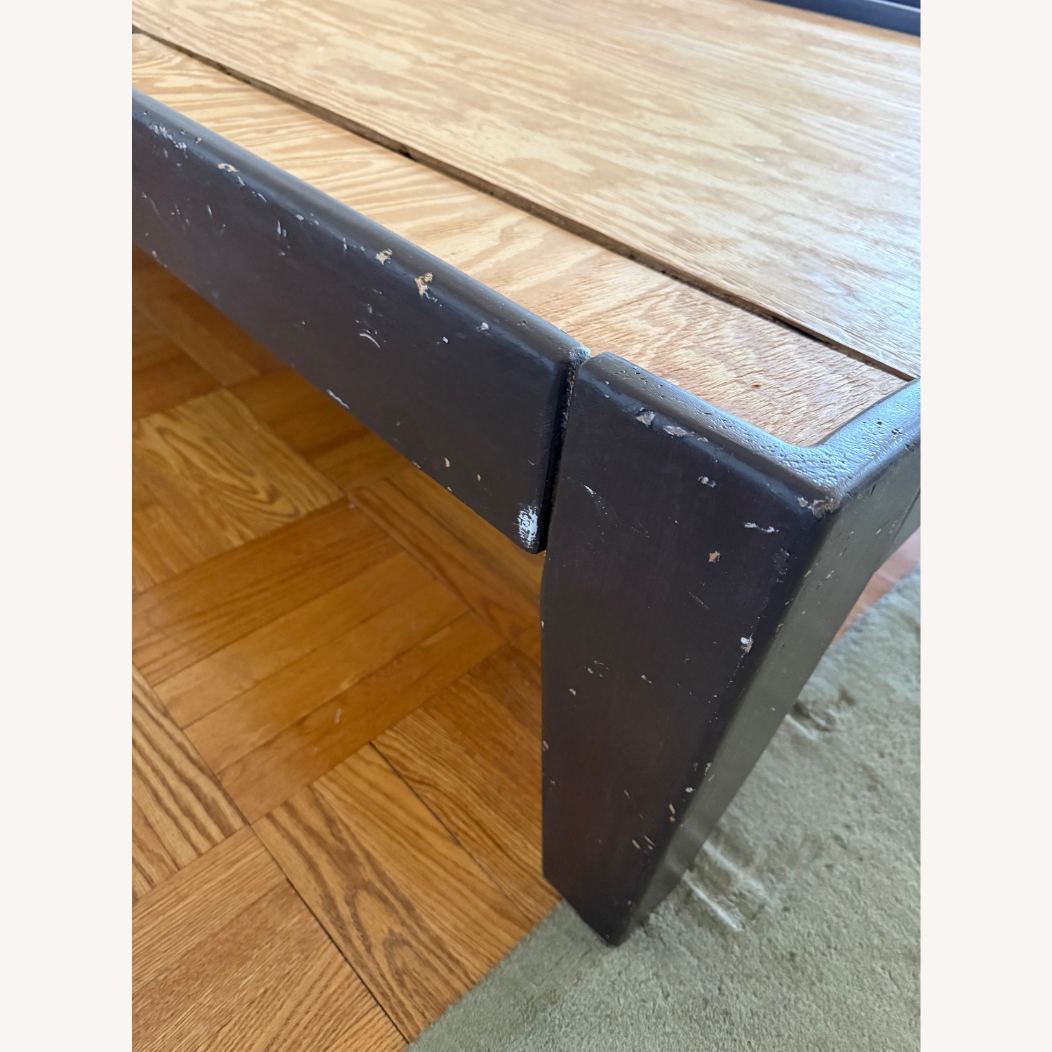 Dark Brown Wood Full Bed - image-6