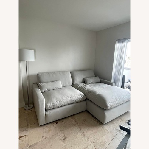 Used Ashley Furniture Light Gray 2 Piece Sectional for sale on AptDeco