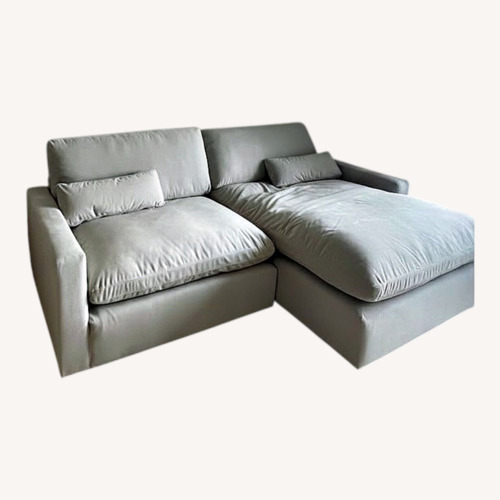 Used Ashley Furniture Light Gray 2 Piece Sectional for sale on AptDeco