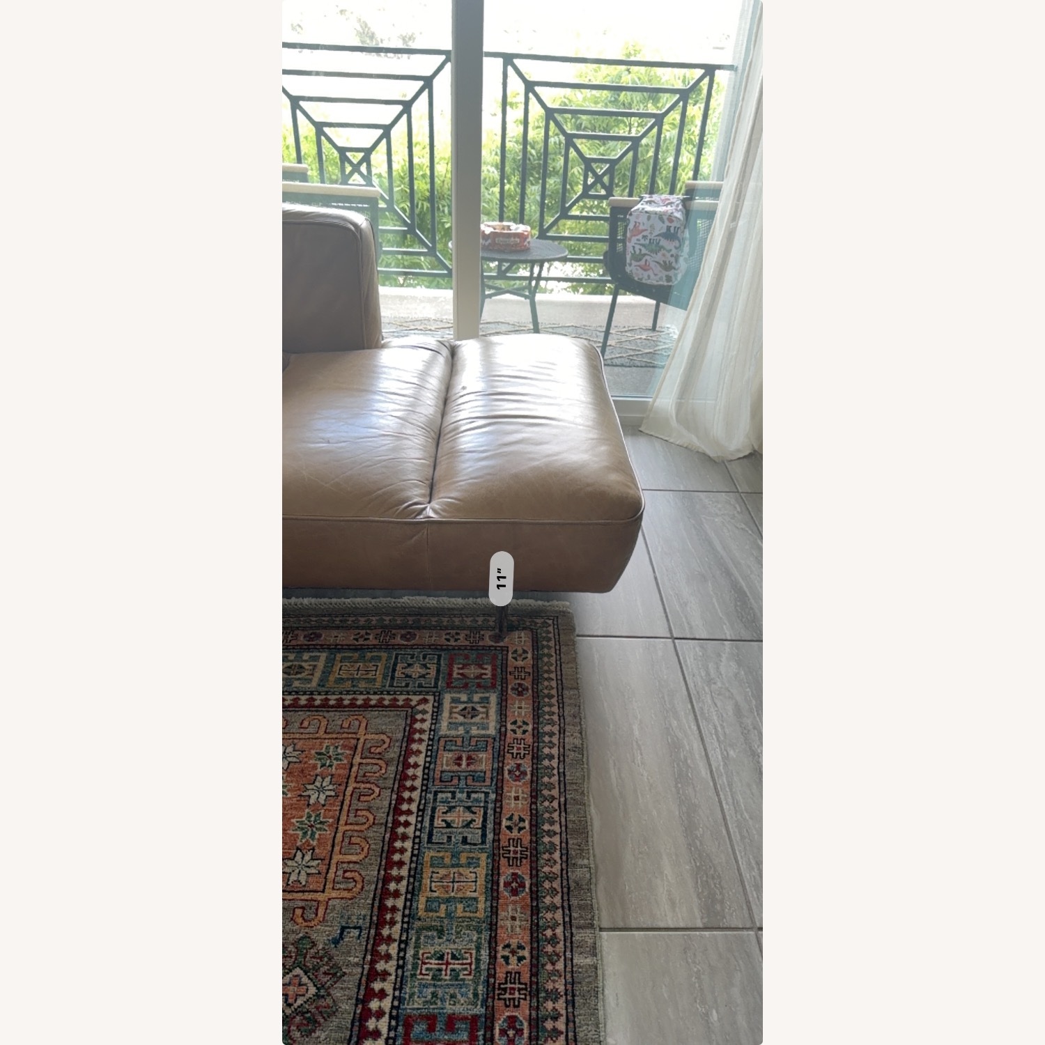 CB2 Dark Brown Leather Loveseat - image-2