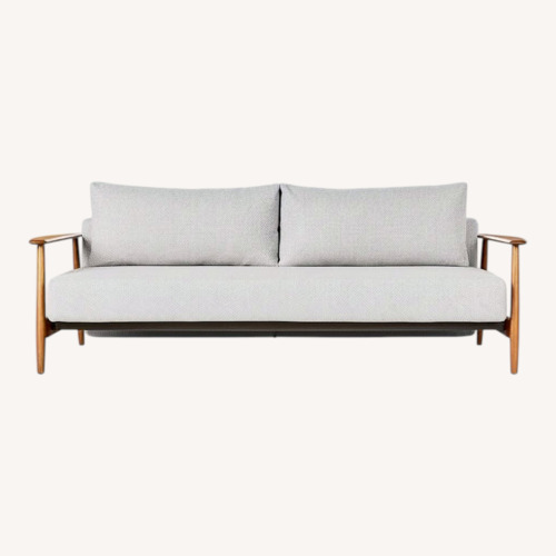 Used CB2 Una Gray Sleeper Sofa Light Gray Sleeper Sofa for sale on AptDeco