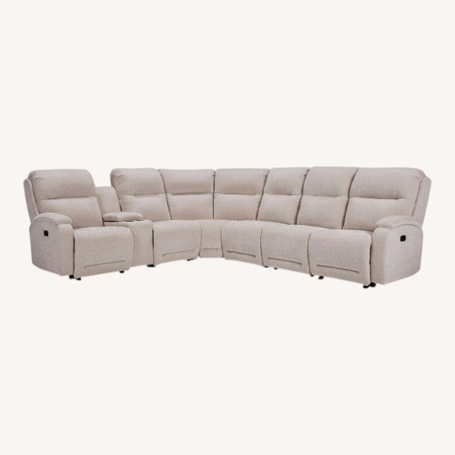 Used White Maverly Reclining Sectional  for sale on AptDeco
