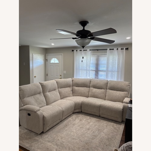 Used White Maverly Reclining Sectional  for sale on AptDeco