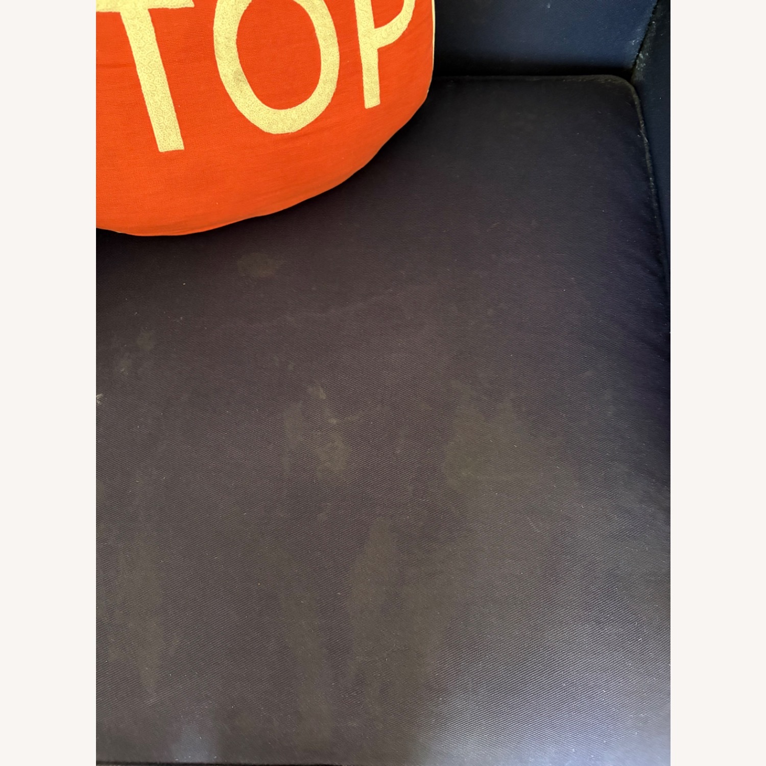 Pottery Barn Declan Blue Fabric Nursing Chair - image-4