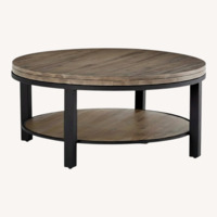 Macy's Dark Brown Wood Coffee Table