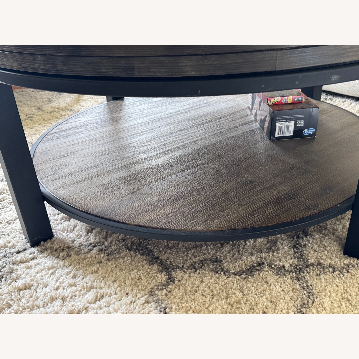 Macy's Dark Brown Wood Coffee Table - image-3