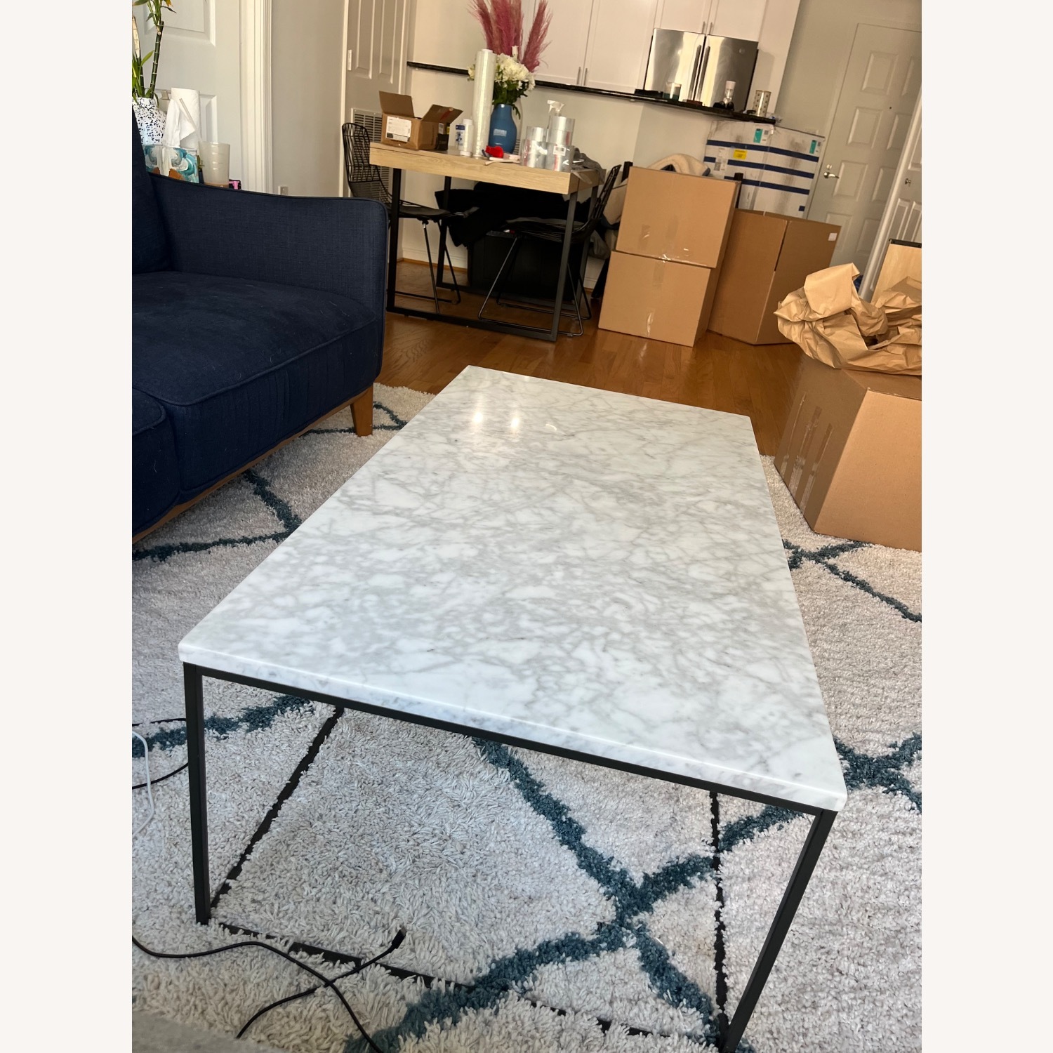 West Elm Marble Coffee Table - image-3