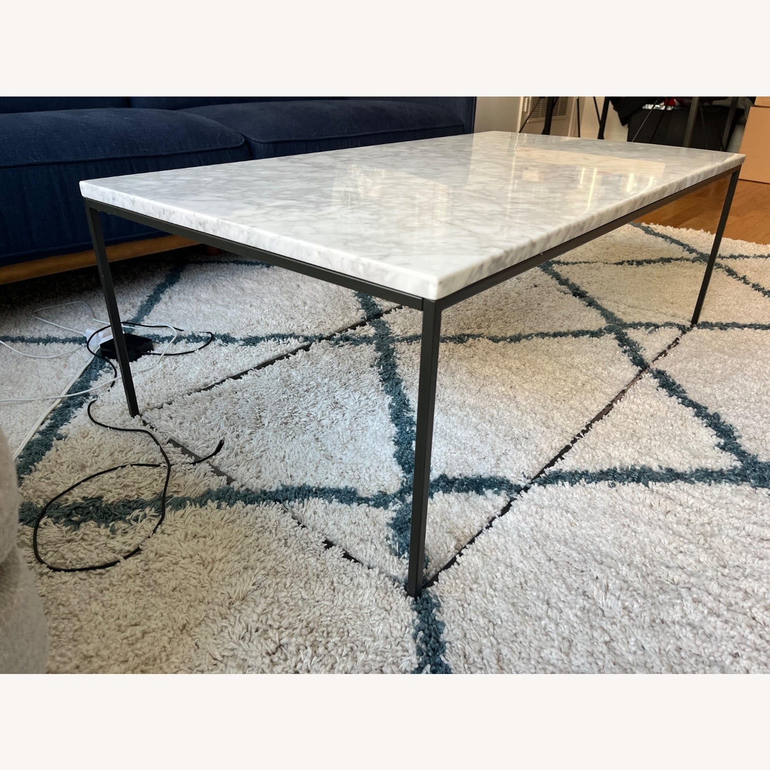 West Elm Marble Coffee Table - image-9