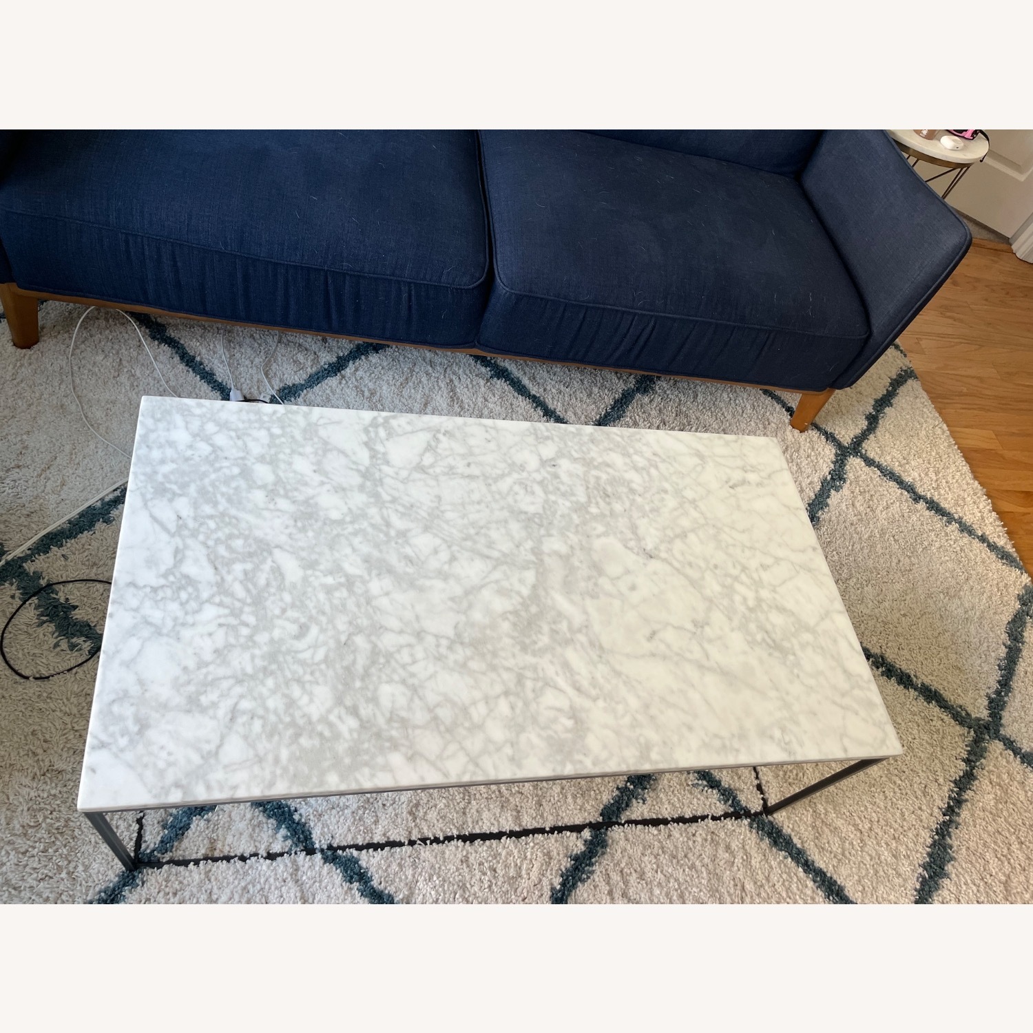 West Elm Marble Coffee Table - image-6